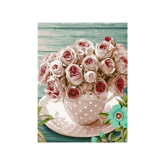 Картина по номерам "Нежность" 40*50см,крас.-акрил,кисть-3шт. (RA3728)