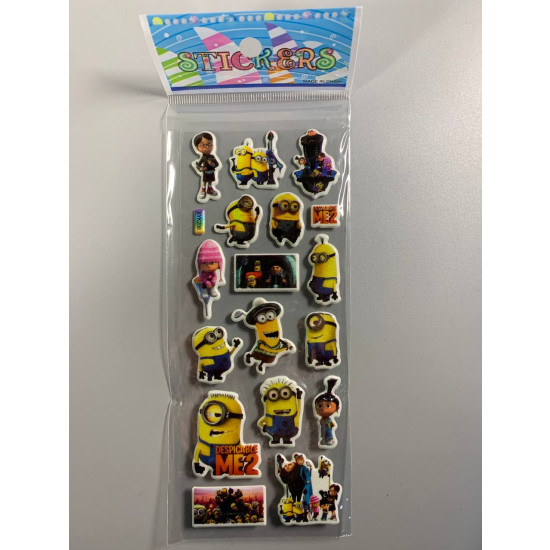 Наклейки 21 х 7см, 20шт/уп Разноцветный Unison (XYK-298)