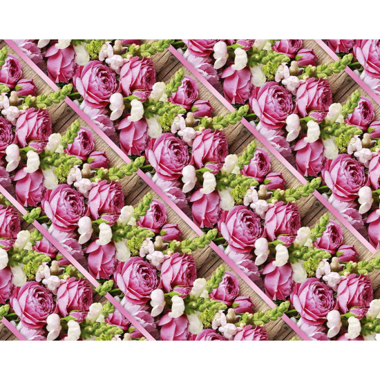 Папір пакувальний крейдований 80г 10 аркушів 100 х 70см Рожевий Unison (PVM10-217)