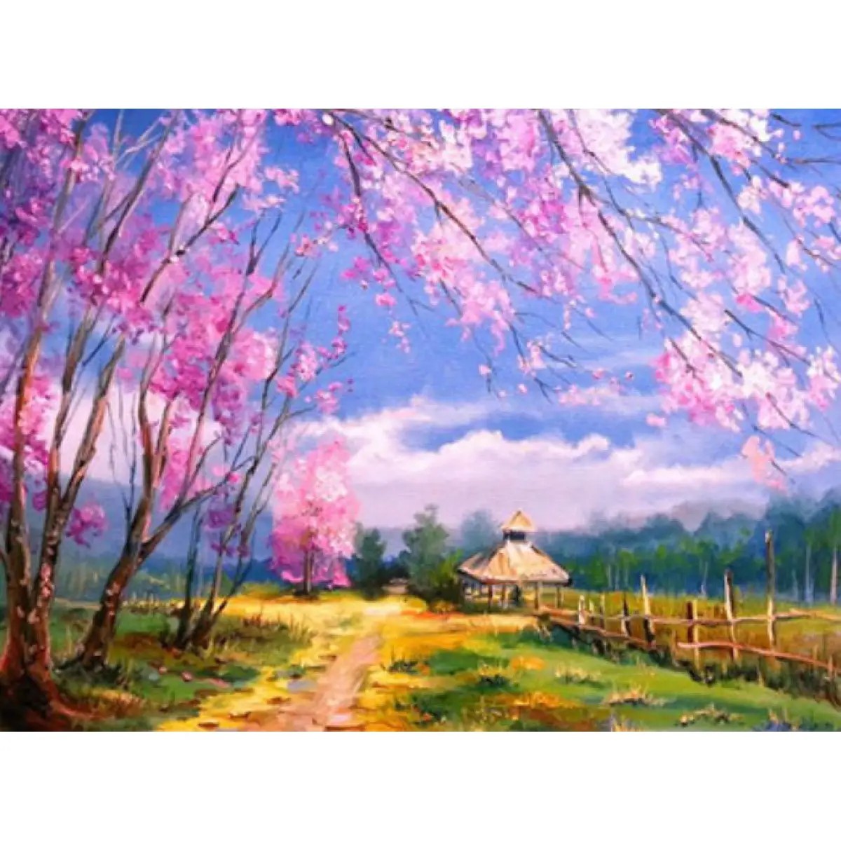 Картина по номерам "Дорога в лес" 40*50см,крас.-акрил,кисть-3шт Разноцветный Unison (6059EOTG_B)