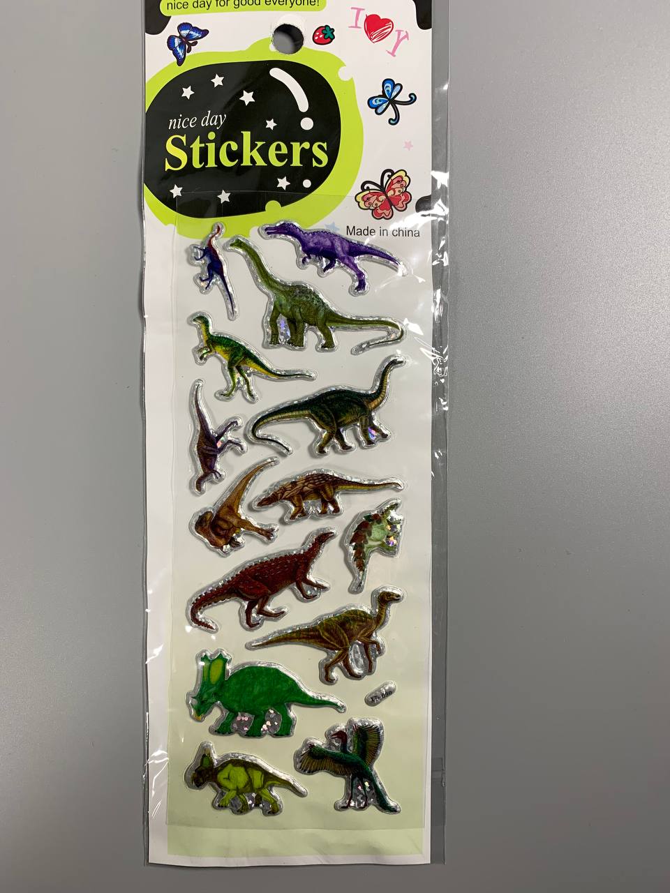 Наліпки 25 х 8см, 20шт/уп Різнокольоровий Unison (XT-039)