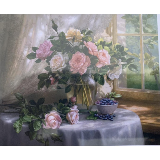 Картина за номерами 30*40см "Букет троянд" OPP (полотно на рамі фарб. пензля.) (2057EKTL_O)