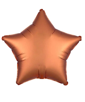 Кулька фольгована Pelican зірка 10' (25см),сатин Бронза, 5шт/уп Помаранчевий Pelican (832735)