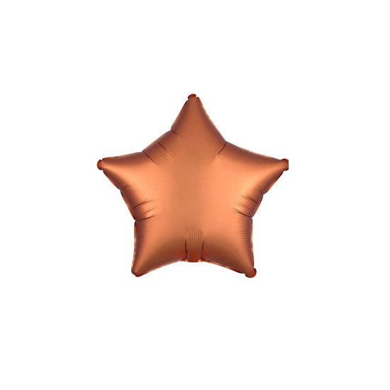 Кулька фольгована Pelican зірка 10' (25см),сатин Бронза, 5шт/уп Помаранчевий Pelican (832735)
