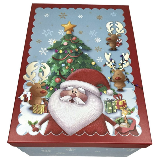 Подарочная новогодняя коробка прямокутная - "Новий год ", в наборе - 10шт., 93223 Разноцветный Unison (93223)