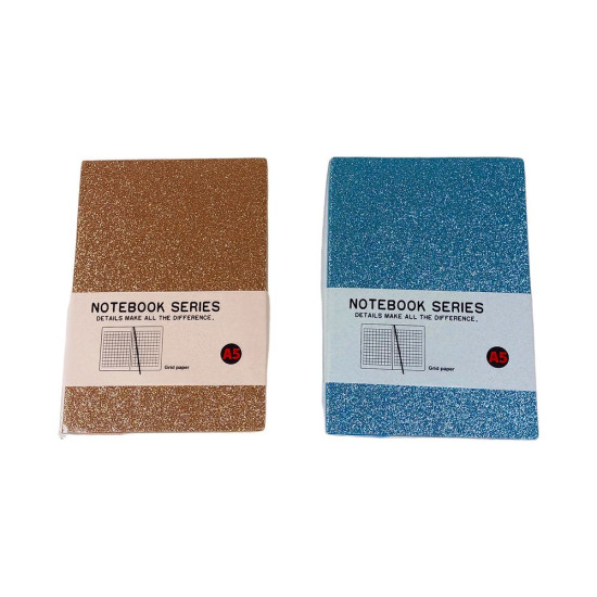 Блокнот 80 л клетка кож/зам "Блестящий" 14,5 х 21см А5 80 г/м² Разноцветный Unison (1872-3=1872-4)