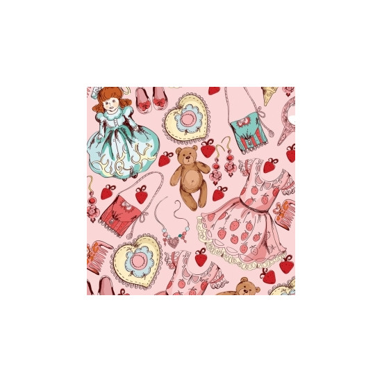 Папір пакувальний крейдований 80г 10 листів - 100 х 70см Рожевий Unison (PVM10-266)