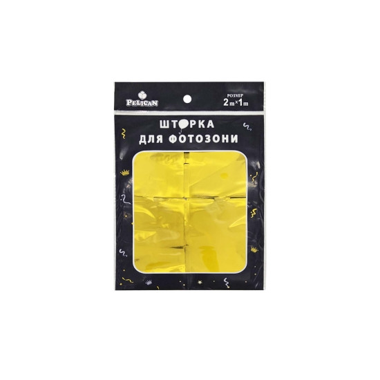 Фотозона  2м х 1м,  "Квадрат"  золото Золотий Pelican (872211)