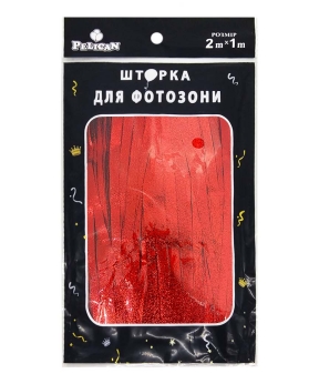 Фотозона  2м х 1м,  "Сатин" червона Червоний Pelican (872179)