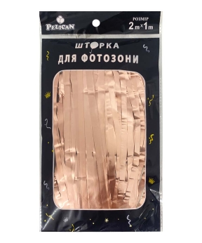 Фотозона  2м х 1м, "Матова фольга"  рожеве золото Рожевий Pelican (872133)
