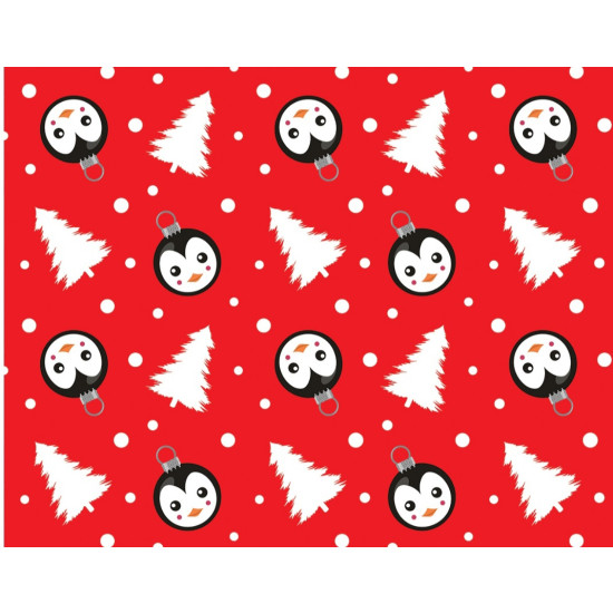 Бумага подарочная мелованная 80г, новогодняя, 100 х 70см -10 листов Разноцветный Unison (PVM10-282NY)