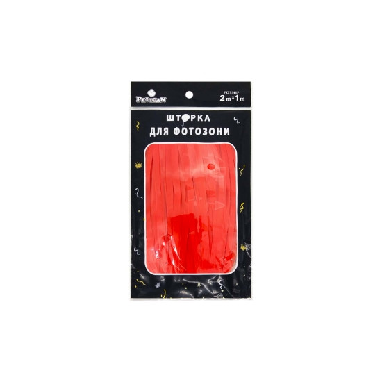 Фотозона  2м х 1м,  "Флуоресцентна" червона Червоний Pelican (872181)