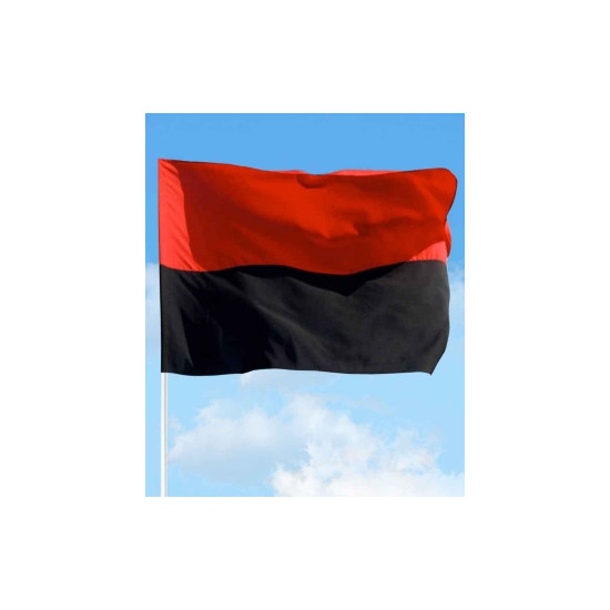 Прапор "УПА червоно-чорний" 140cm*90cm габардин (782019)