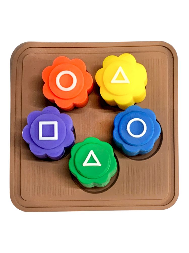 Настільна гра Гонги Гра кальмара кубики 7 х 7см(квадрат) , кубики Ø1,8см, h-2см (Gs-3)