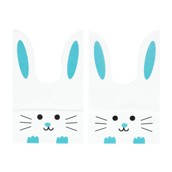 Пакет поліетиленовий з вушками   Зайка 31 х 16 х 20см,  24шт Білий Unison (bl2501-275-24)