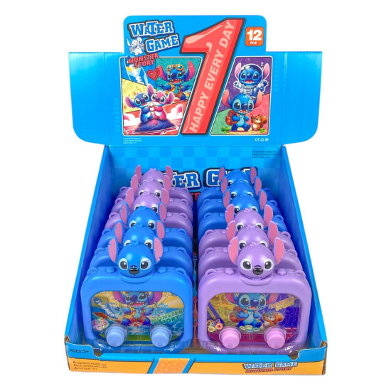 Игра водяная "Поймай колечко-Стiч" две кнопки, 4 вида (639-А-4)