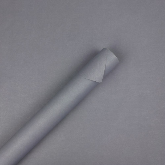 Еко -  крафт кольоровий, папір подарунковий,  0,53 х 6м,  80г Сірий Unison (ECP007)