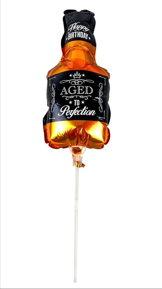 Кулька надувна фольгована mini Myler, Віскі + палиця пластикова 30см (BP10845)