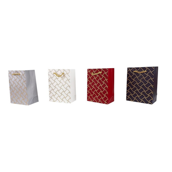 Пакет подарунковий   "Fashion" 12 х 16 х 6,2см, 210г/м2, 4 дизайни Unison (2946-16)