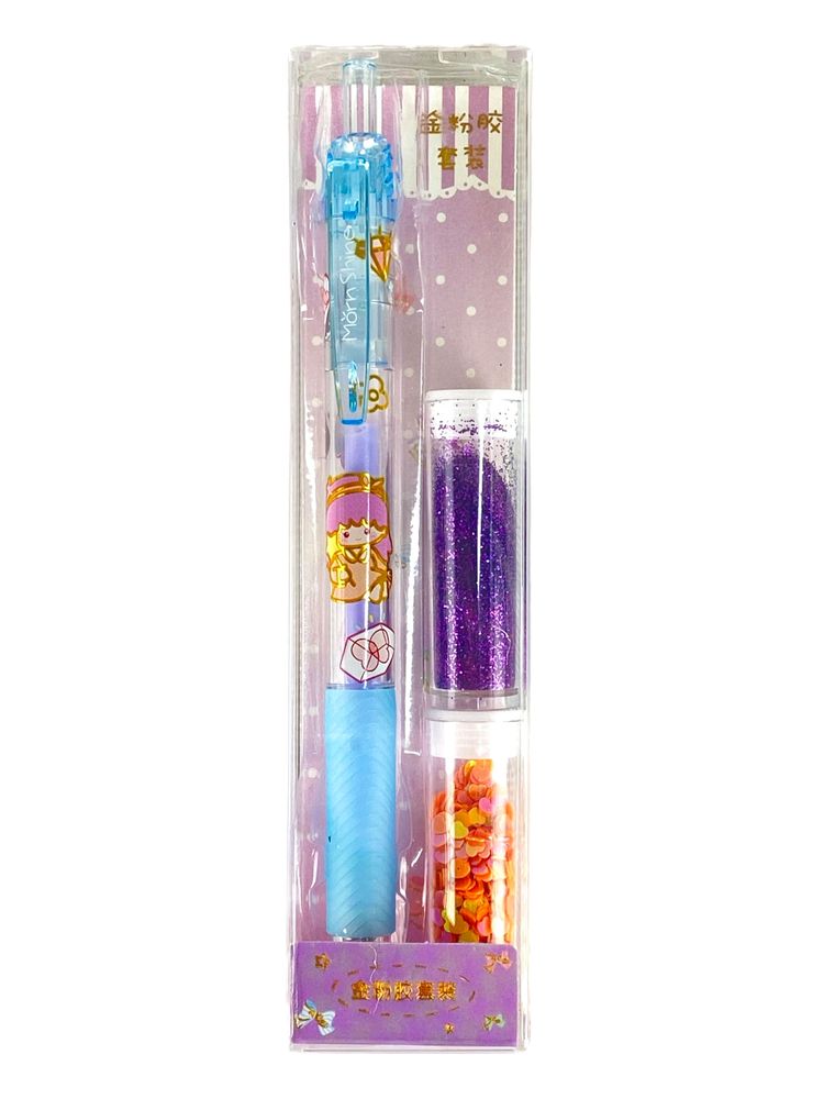 Набор ручка  клей + 2 флакона глитера (Z-10268)