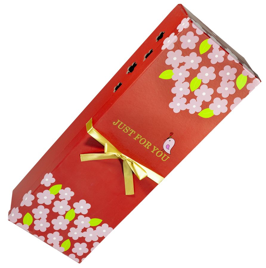 Коробка подарочная прямоугольная 58,5 х 20 х 12,3см Красный Unison (D020-2)