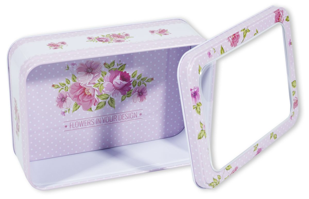 Подарункова коробка MT-147-03, металева з прозорою кришкою, прямокутна, 12.5x8.5x4.5cm/14.5x10.2x5.5cm/18.6x13.3x6.5cm, 3шт. в наборі (MT-147-03)