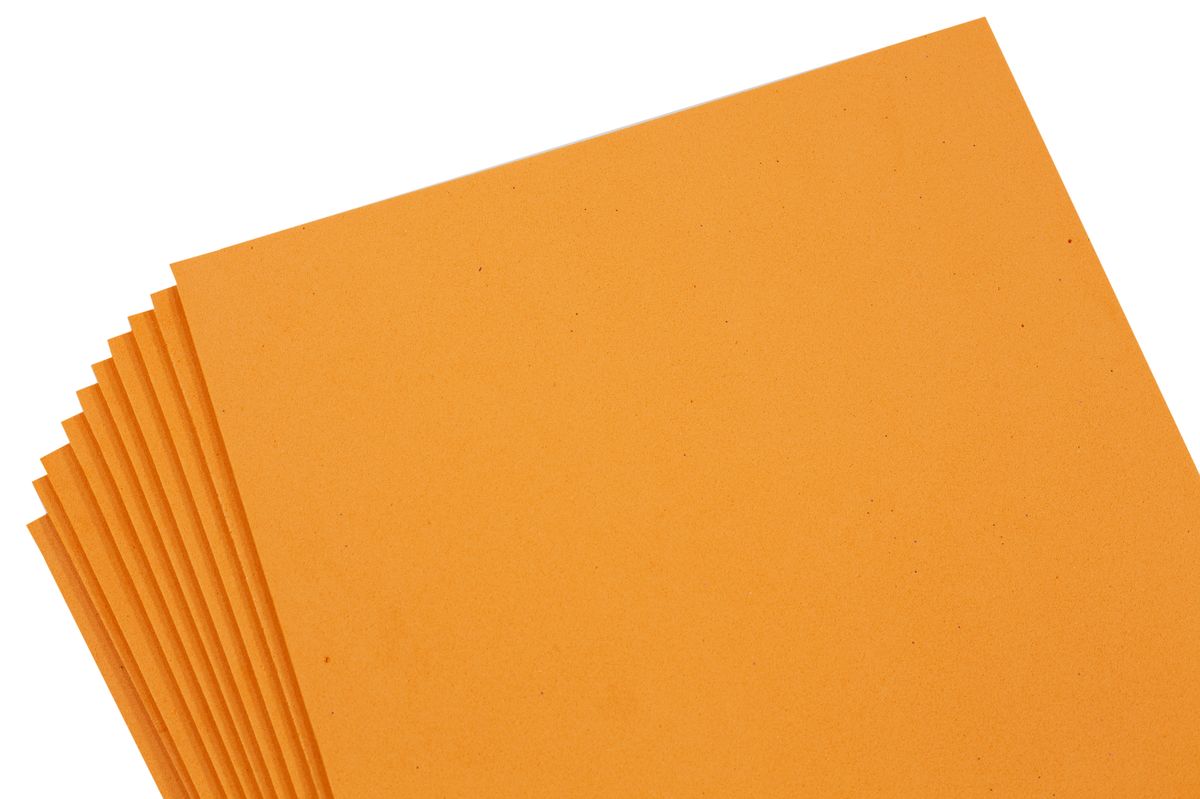 Фоамиран  оранжевый - 10листов (1,8мм) (7490-18-8)
