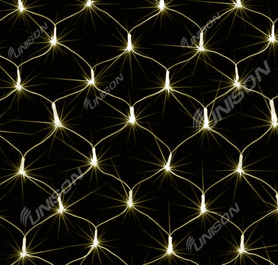 Сетка 160 LED 2м*1,5м, белый теплый (1592-07)