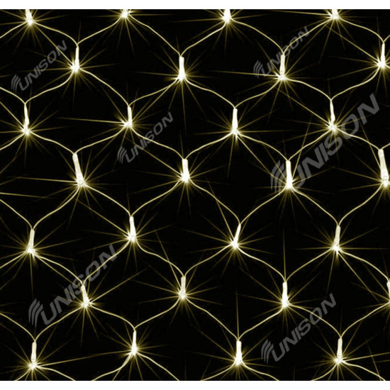 Сетка 160 LED 2м*1,5м, белый теплый (1592-07)