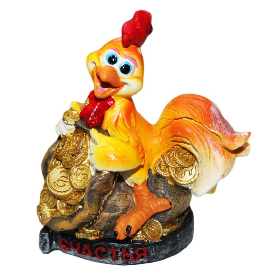 Керамическая копилка "Петух с пожеланиями" 11 х 8см Unison (CG6402)