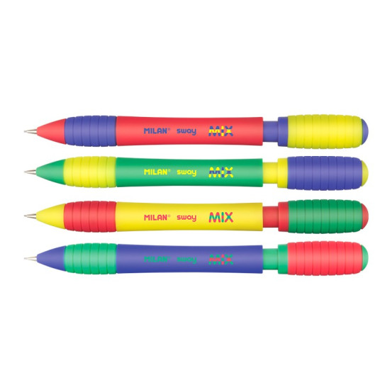 Карандаш механический 0,5мм HB с ластиком  "Sway Mix" "TM MILAN" (185015920)