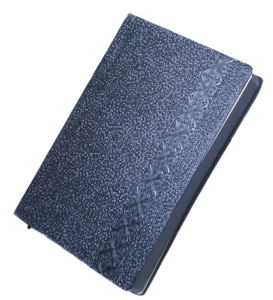 Блокнот UN-1501, клітинка А5, темно-сірий,  14,5х21см (Бк 714сер)