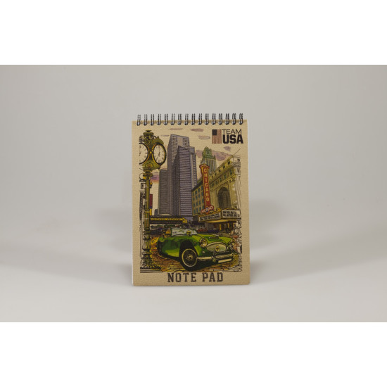 Блокнот с перфорацией  80 л А5 спираль клетка Ofort (KF5180K)