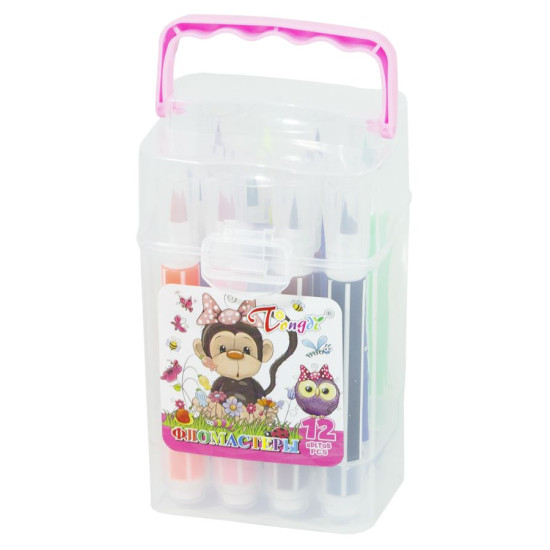 Фломастери TD-6875-12 в пластиковій упаковці, 12 кольорів (TD-6875-12)