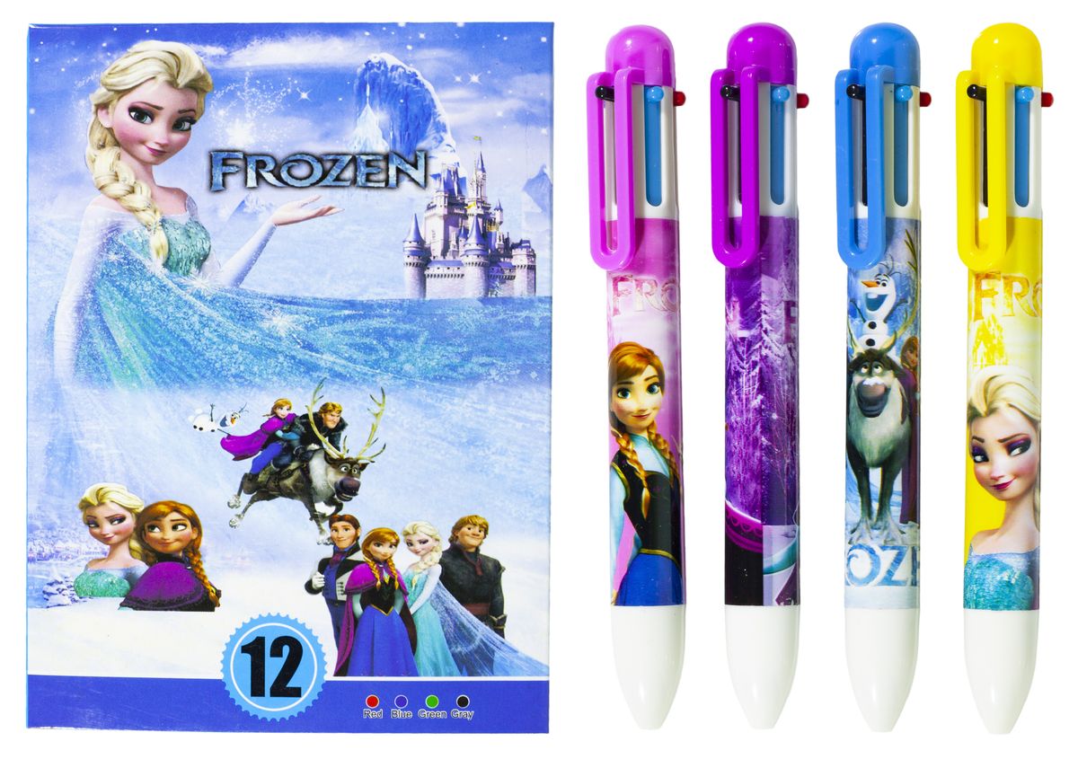 Ручка кулькова дитяча 6 кольорів "FZ" L, 12 / етик, mix (1524-6)