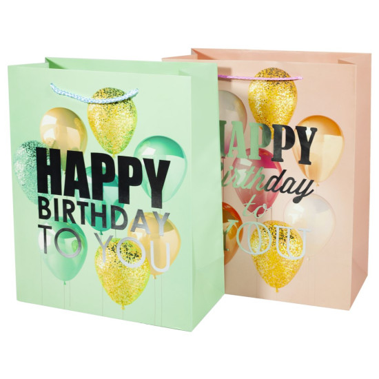 Пакеты 32x26x12см подарочные с глитером, Unison, 228-M (228-M)