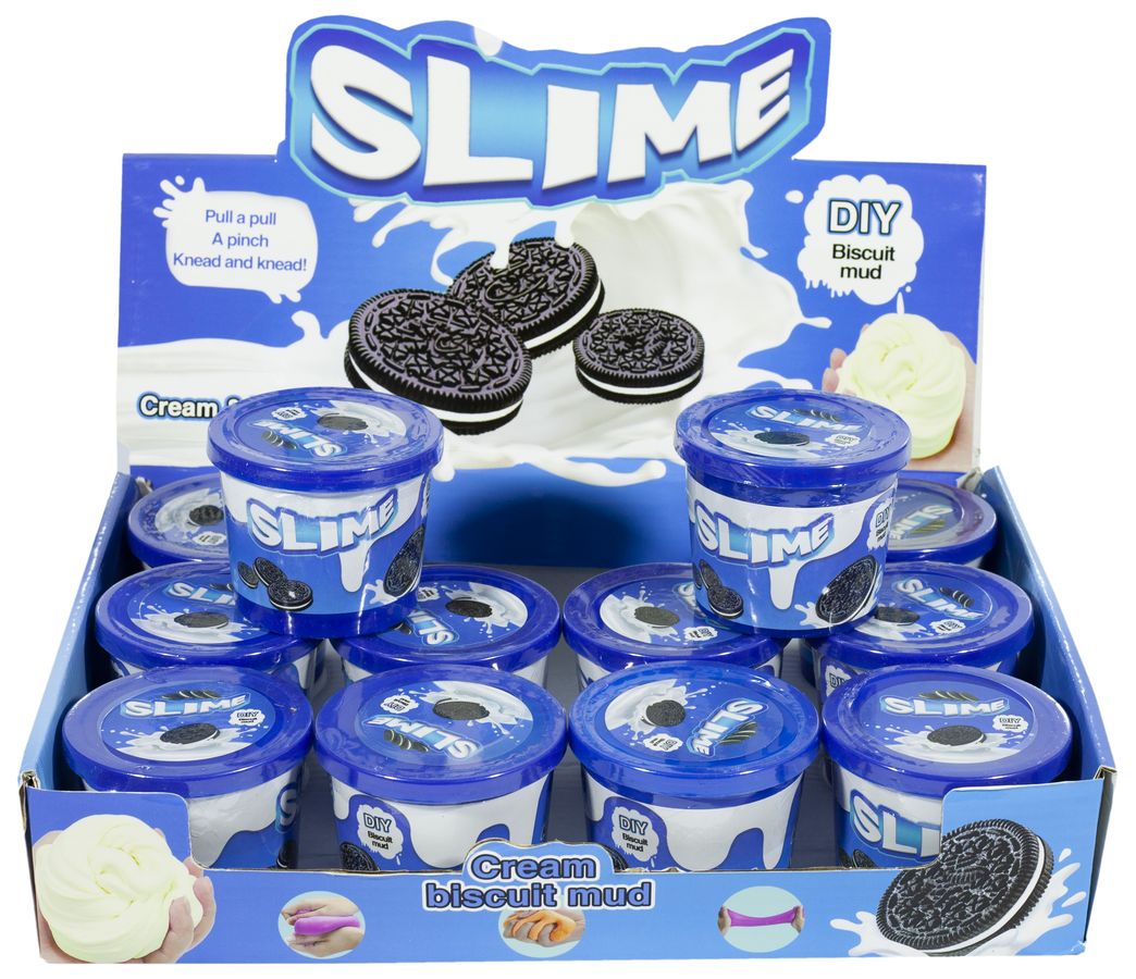 Игрушка-слайм с фимо-добавками "Печенье OREO"в баночке,120г, 252170 (252170)