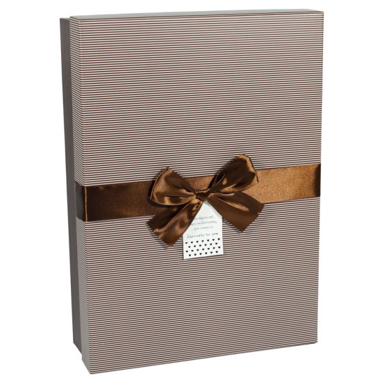 Подарункова коробка 105-24, прямокутна коричнева, 37.5х26.5х10cm/34х23х8/26.5х19х7cm   3шт. в наборі (105-24)