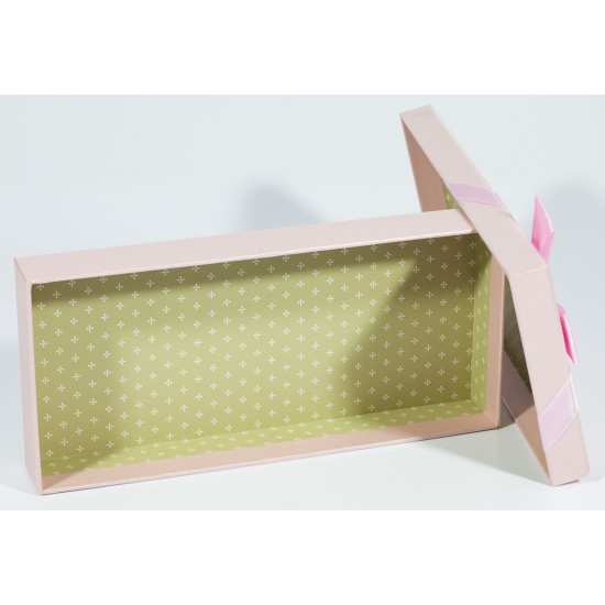 Коробка подарочная прямоугольная 24 х 11 х 4см (4шт/уп) Розовый Unison (CD01-22)