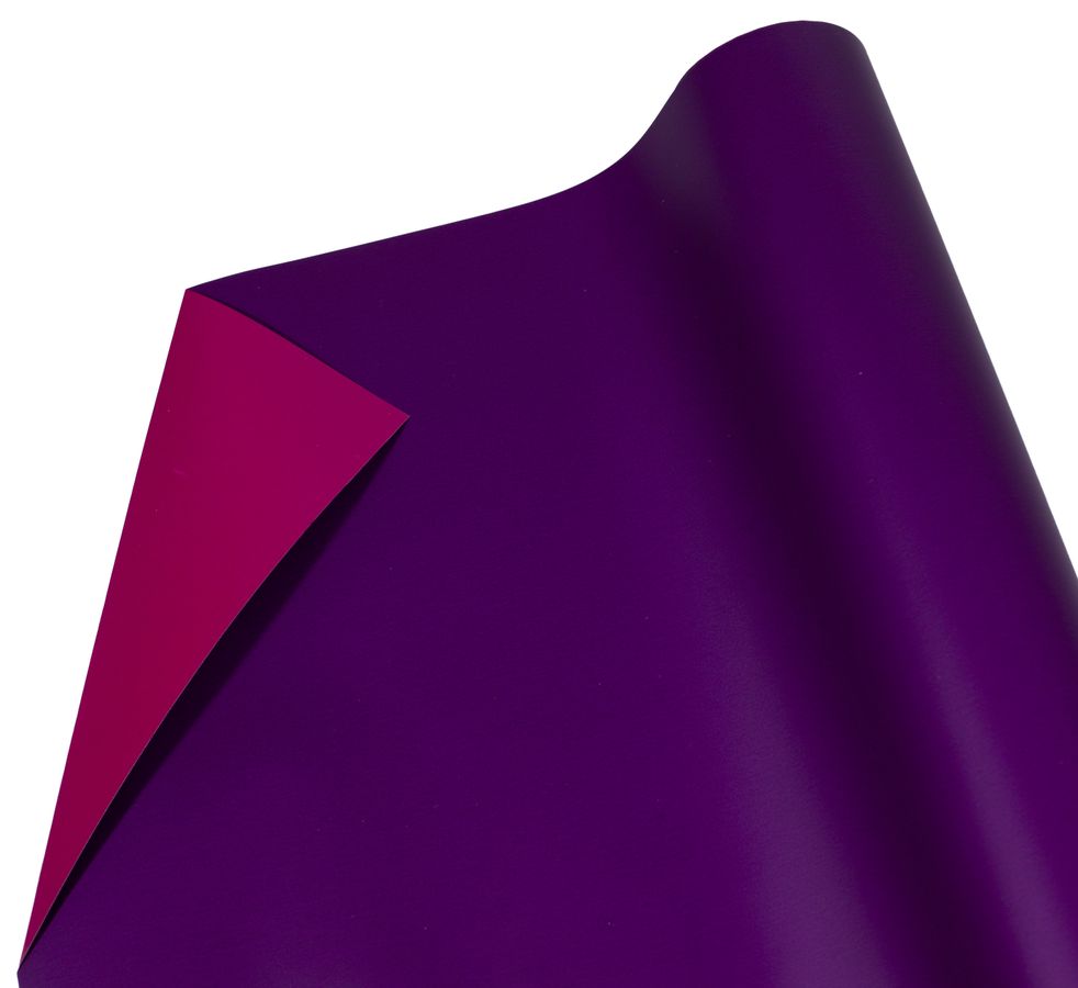 Пленка 0,6мх9яр матовая для цветов двусторонняя малиновый + фиолетовый (P2TD-11)