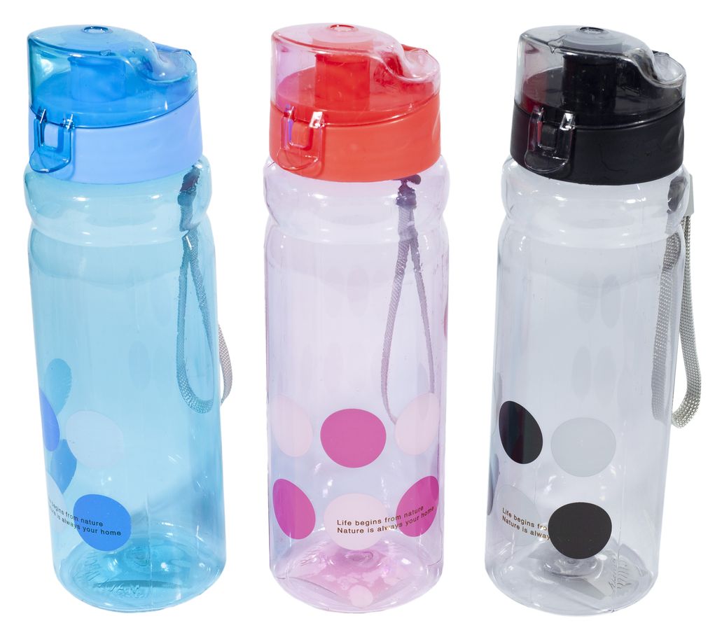 Пляшка для води "Trip" прозора, петля, 500мл (4300)