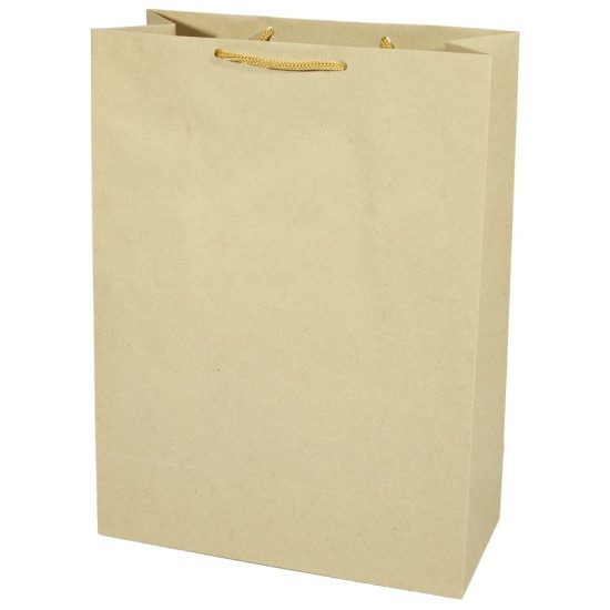Крафт пакет подарочный  26х35х12 см, 120 г/м2 (K1)