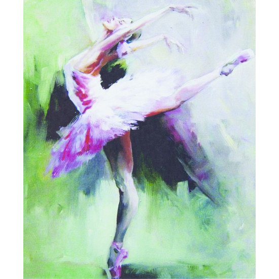 Картина за номерами "Балет" 40 * 50см, крас.-акрил, пензлик-3шт. (1215)
