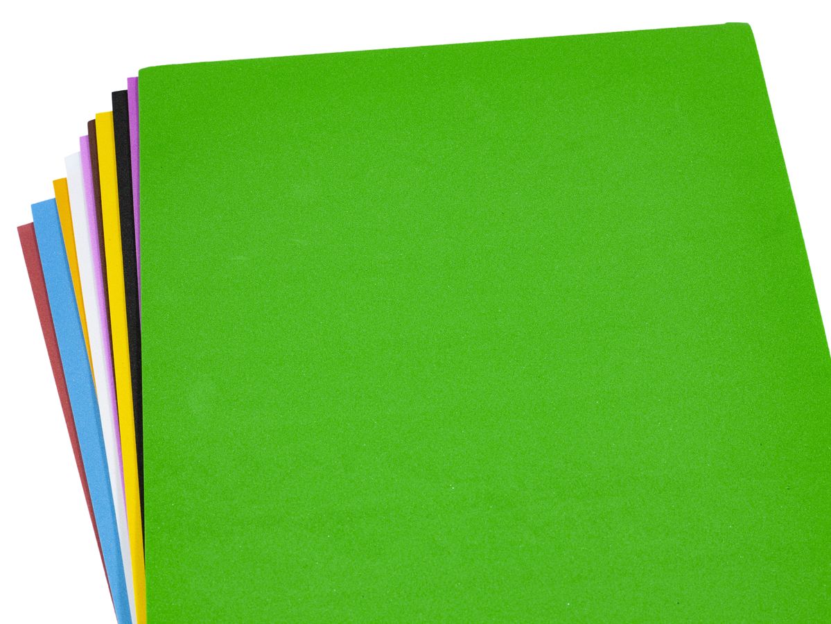 Фоаміран  10л., мікс10 кол., 1 мм, 21 * 30см (0264)