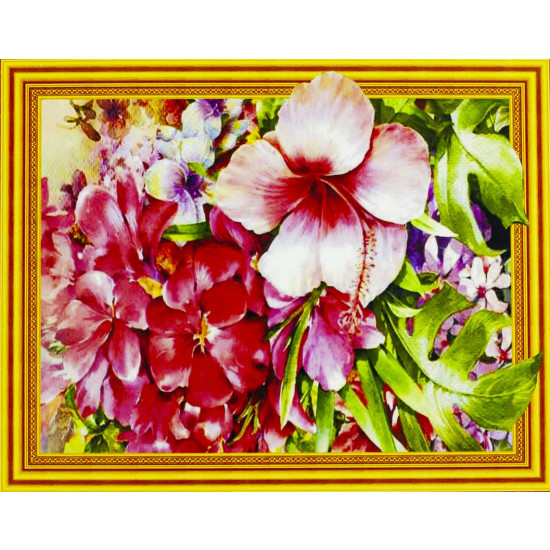 Алмазная мозаика  3D по номерам 40*50см "Весна"015 (015)