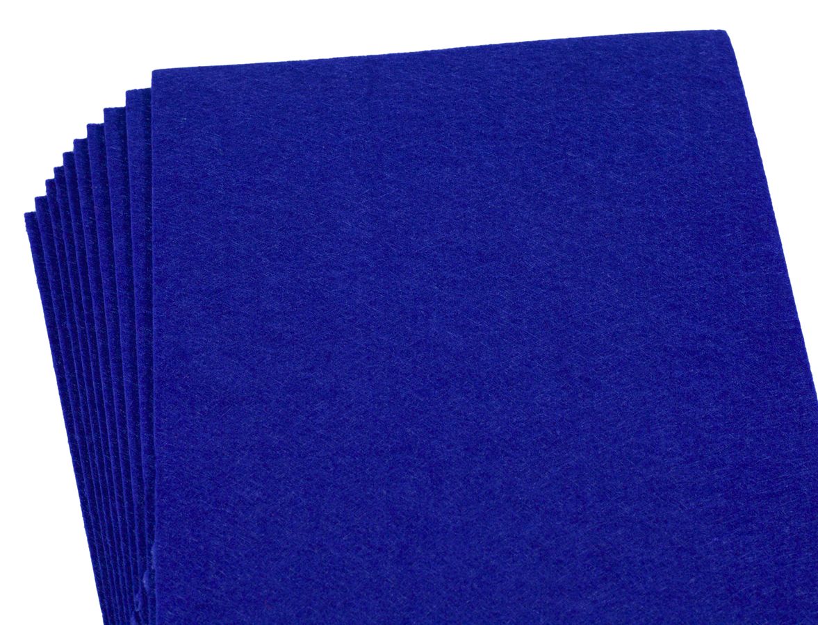 Фетр 2мм голубой А4 -10 листов, 7791 Синий Unison (7791)