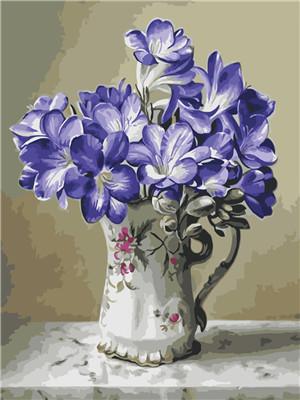 Картина по номерам "Букет в кувшине" 40*50см,крас.-акрил,кисть-3шт. (RA3721)