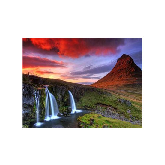 Картина по номерам "Водопад на закате" 40*50см,крас.-акрил,кисть-3шт. (RA3792)