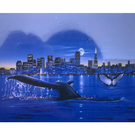 Картина по номерам 30 х 40см "Ночной город" OPP Разноцветный Unison (1118EKTL_O)