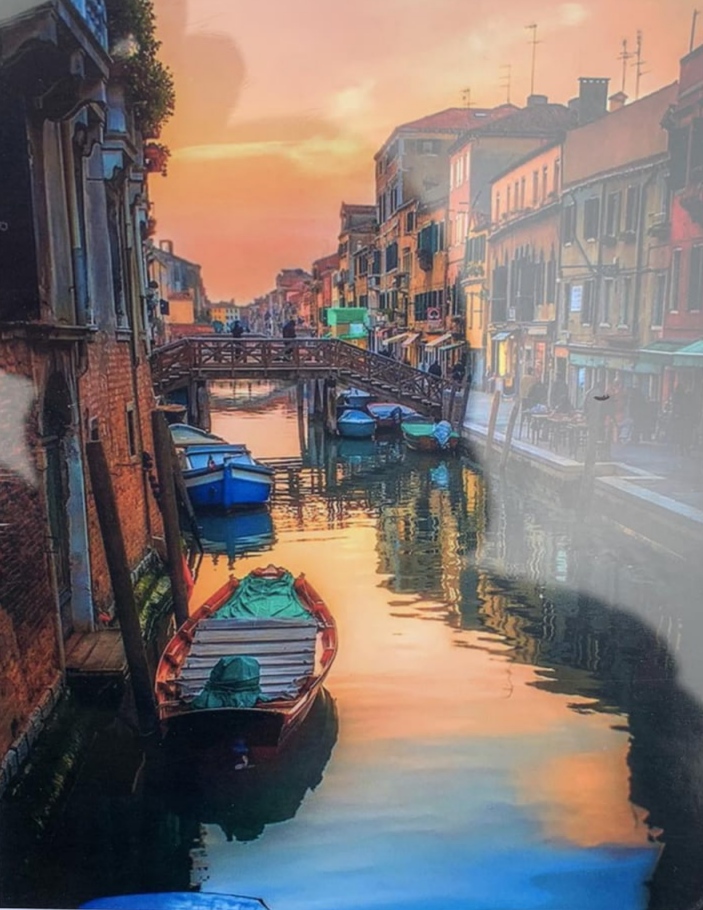 Картина по номерам "Вечерняя Венеция" 40*50см, OPP , крас.-акрил,кисть-3шт. (3143RA_O)